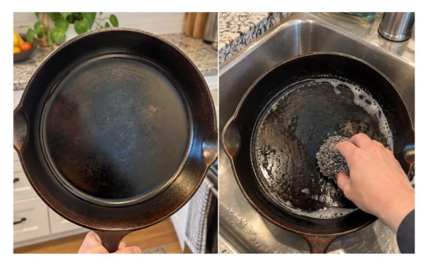 Cleaning Grandma’s Pan